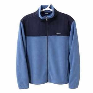 Lands End Blue Fleece Full Zip XL-Tall